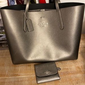 Coach bag with matching wallet